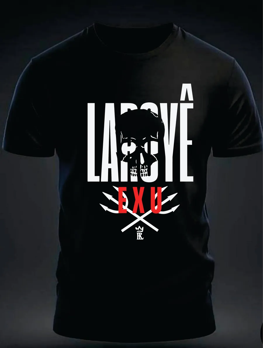 Camiseta Laroyê — Exu — Rei 7 da Lira